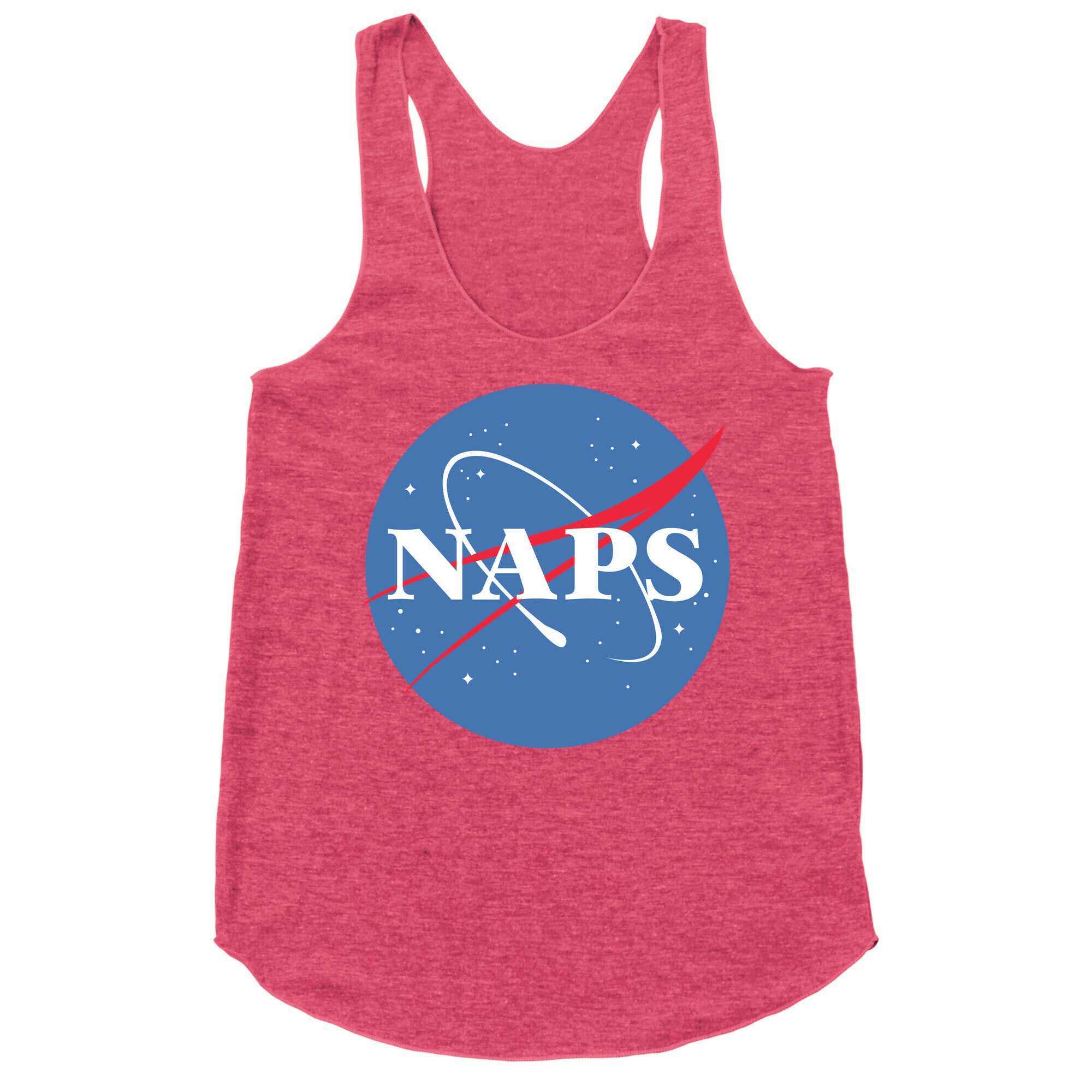 Naps Nasa Parody Racerback Tank